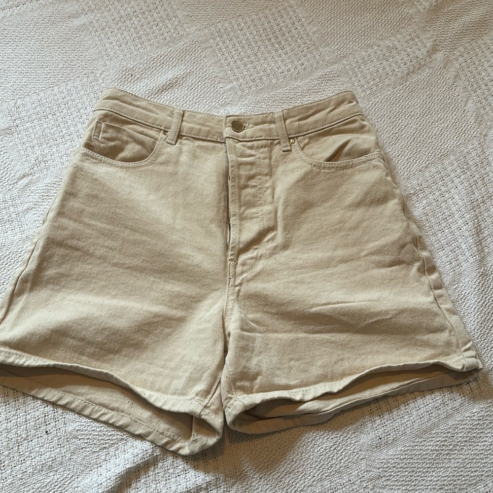 Cream Zara Jean Shorts